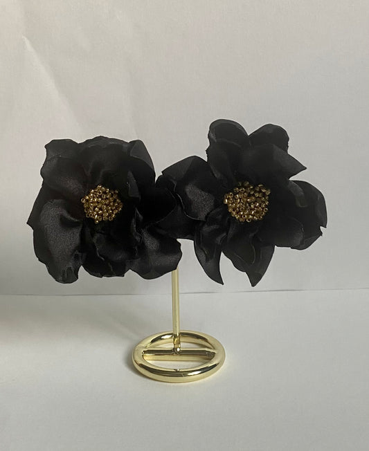 BOUCLES ANÉMONE NOIRES